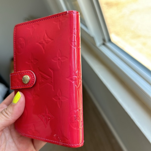 🍓Louis Vuitton Framboise (pink) Vernis Kisslock Wallet - Picture 15 of 16